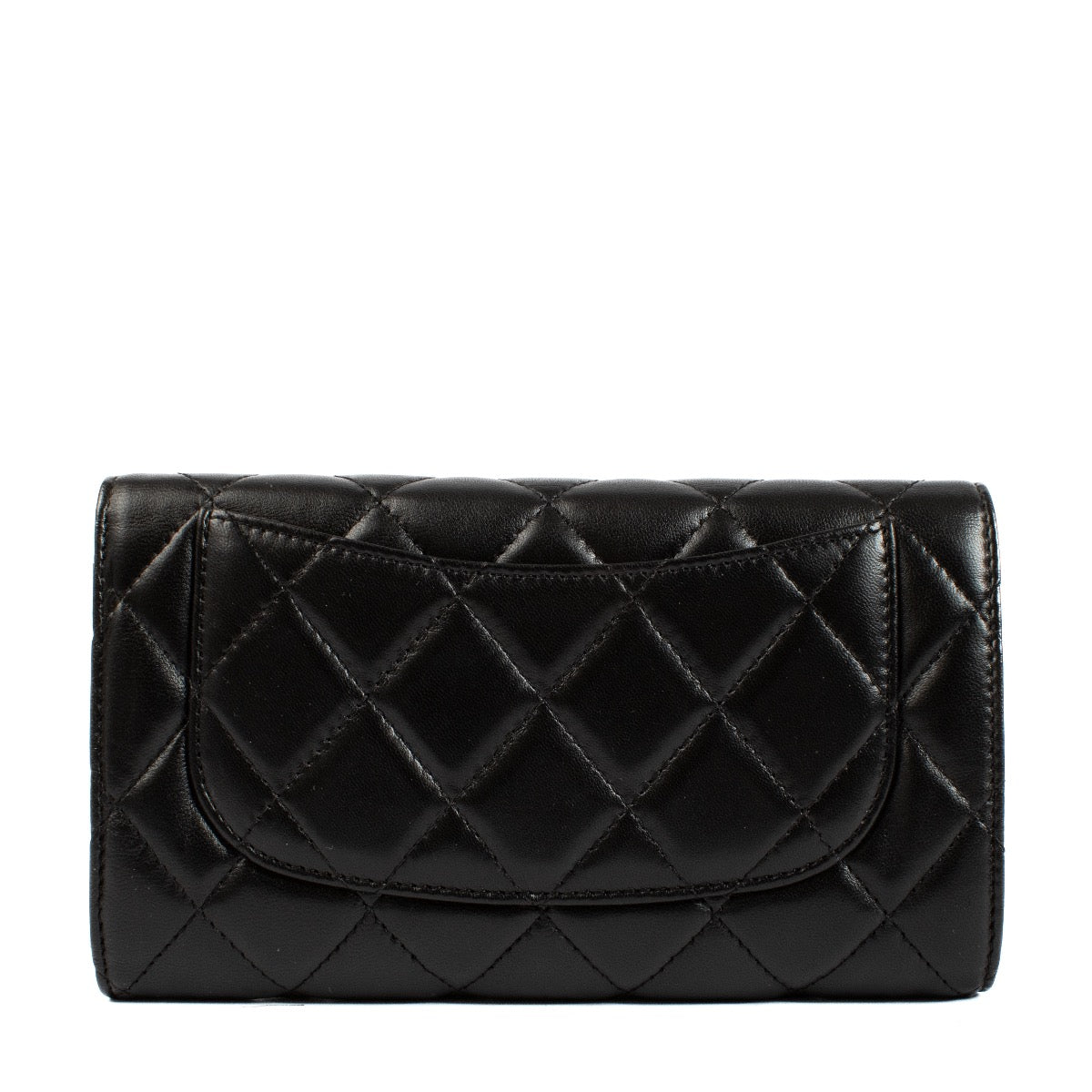 Authentic second hand Chanel Black Classic Long Wallet on Labellov.com