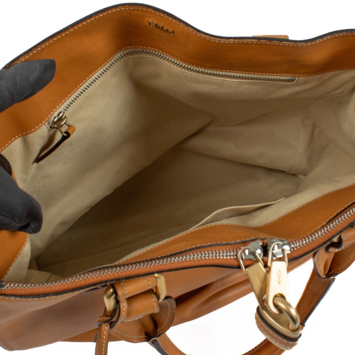 Authentic second hand Chloé Camel Paddington Tote Bag on Labellov.com