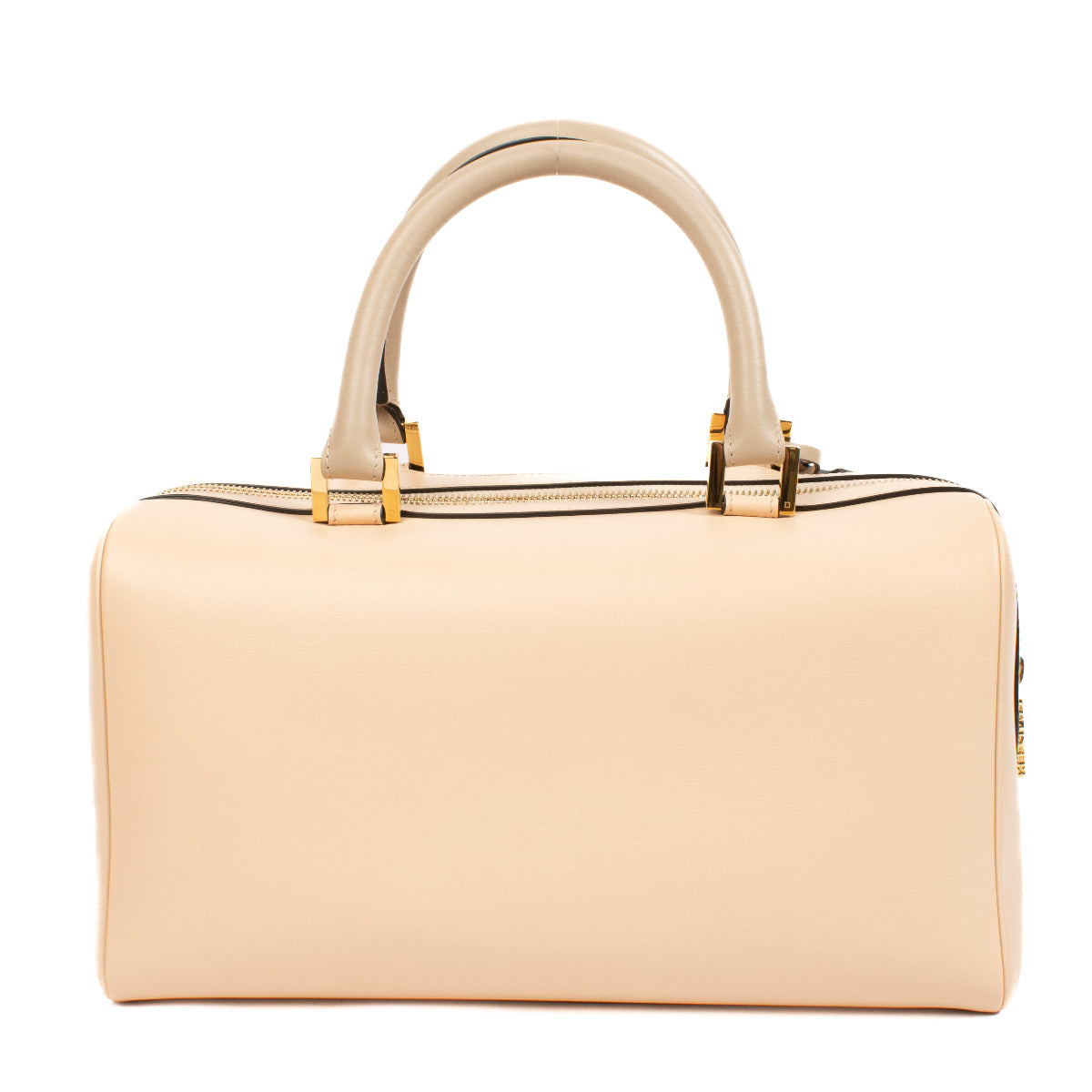 Delvaux Louise Boston Allure Bicolore Nude & Sand Top Handle