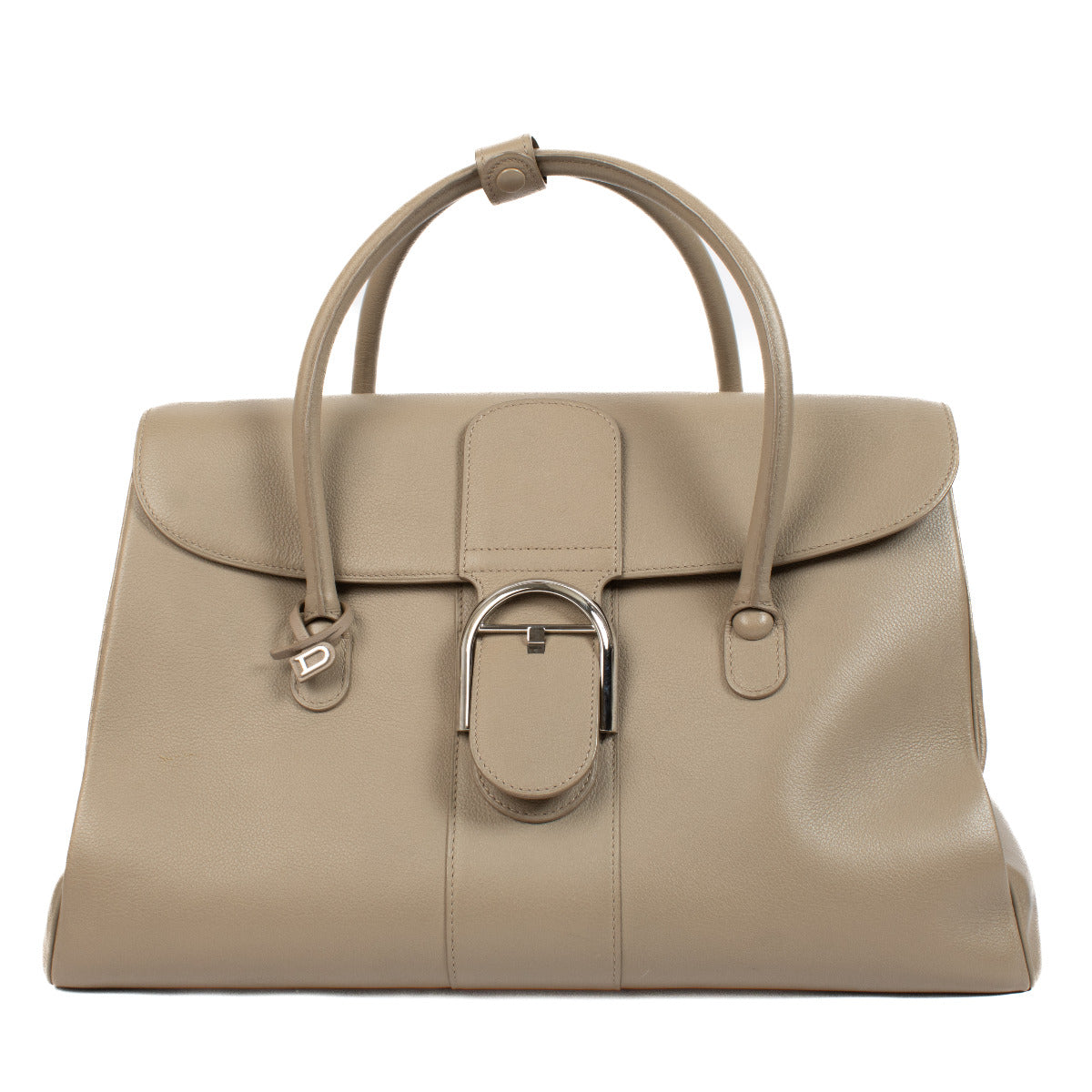 Delvaux Brillant Double Poignée Sellier Tourterelle Bag aan de beste prijs bij Labellov tweedehands luxe in Antwerpen en Knokke.