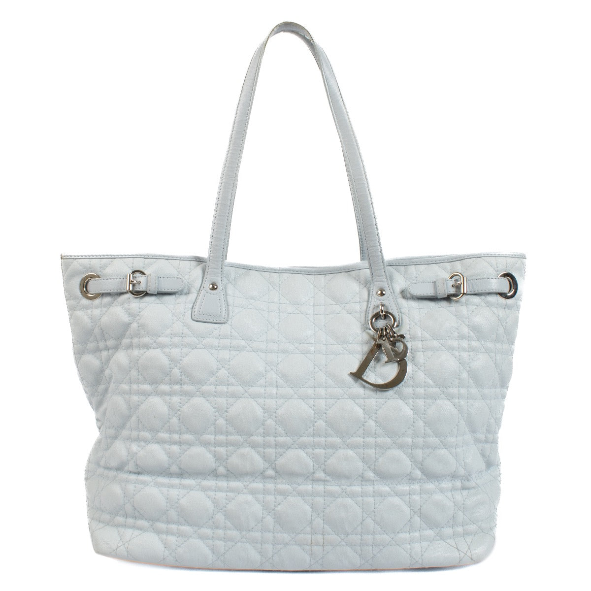 Buy authentic second hand Christian Dior Blue Soft Lady Dior Tote at Labellov.com