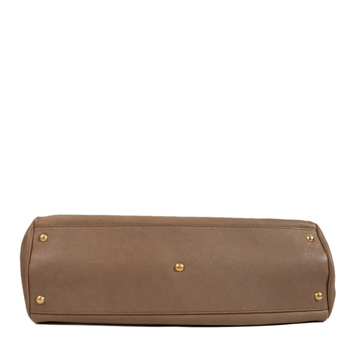 Shop 100% authentic Fendi Taupe Smooth Leather Large Peekaboo Bag on Labellov.com