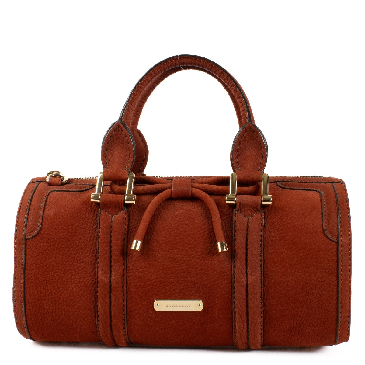shop 100% authentic second hand Burberry Terracotta Nubuck Boston Bag on Labellov.com
