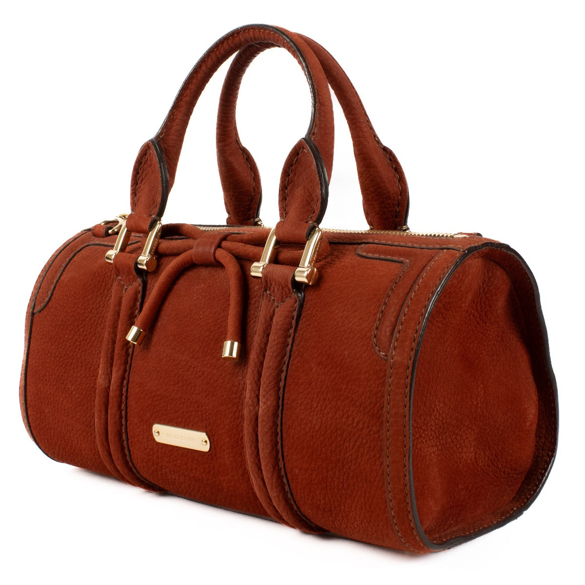 shop 100% authentic second hand Burberry Terracotta Nubuck Boston Bag on Labellov.com