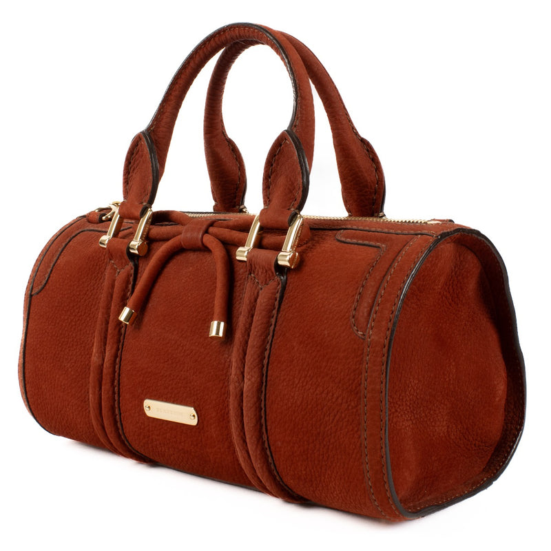 shop 100% authentic second hand Burberry Terracotta Nubuck Boston Bag on Labellov.com