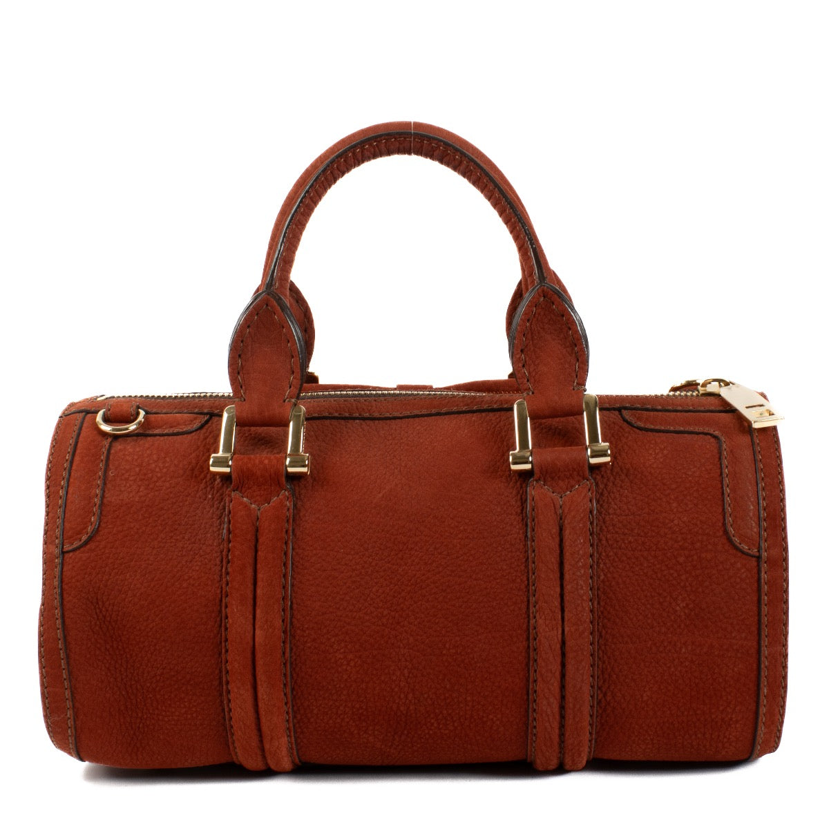 shop 100% authentic second hand Burberry Terracotta Nubuck Boston Bag on Labellov.com