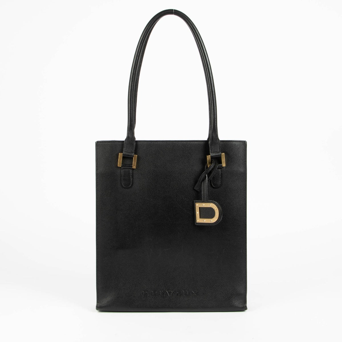 Delvaux Le Jeff black leather shoulder bag minimalist luxury