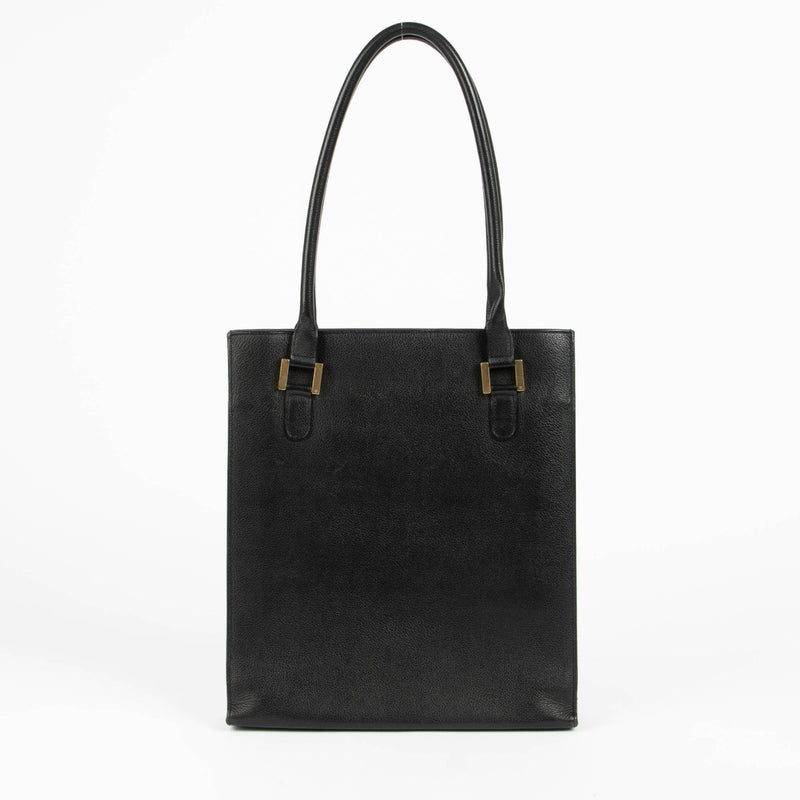 Delvaux Le Jeff black leather shoulder bag minimalist luxury