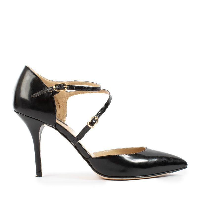 shop 100% authentic second hand Dolce & Gabbana Black Strappy Pumps - Size 38 1/2 on Labellov.com