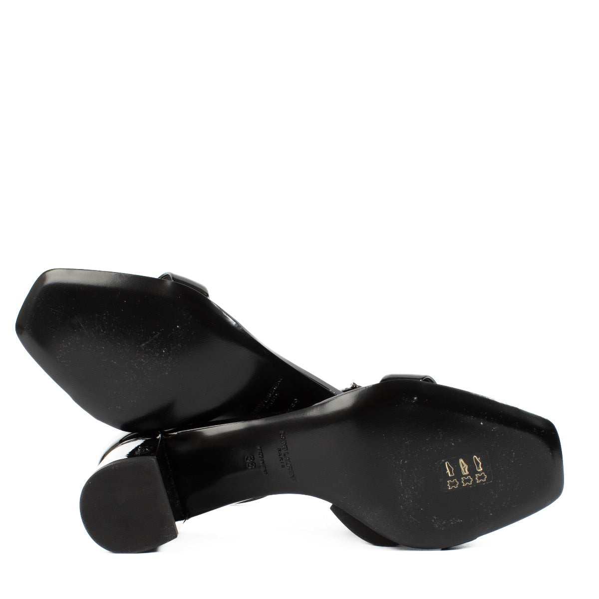 shop 100% authentic second hand Saint Laurent Black Patent Leather Loulou 50 Pumps - Size 38 on Labellov.com
