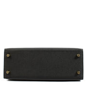 2024 Hermès Kelly Sellier 25 Noir Veau Epsom