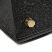 2024 Hermès Kelly Sellier 25 Noir Veau Epsom