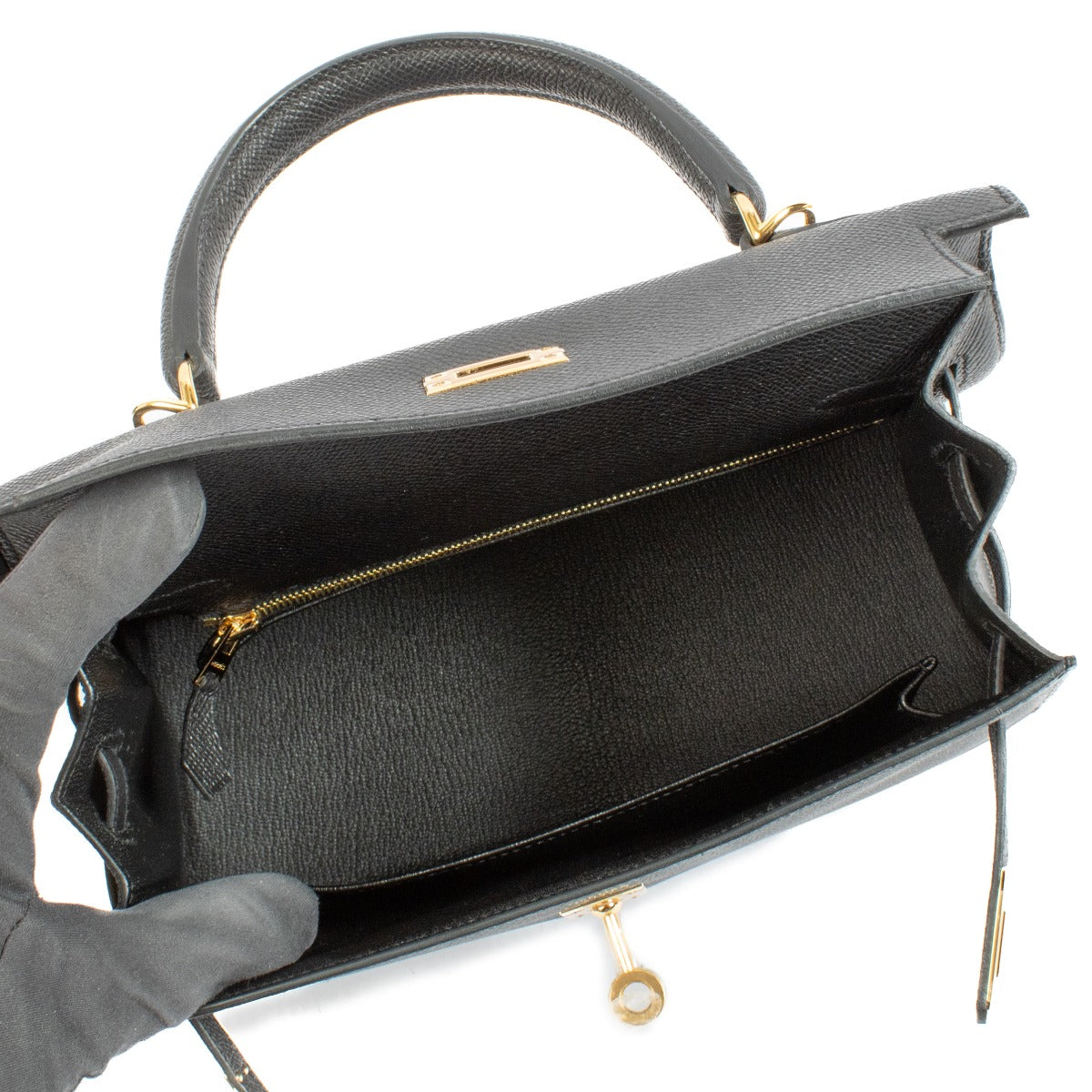 Achetez Hermès Kelly II Sellier 25 Noir Veau Epsom chez Labellov