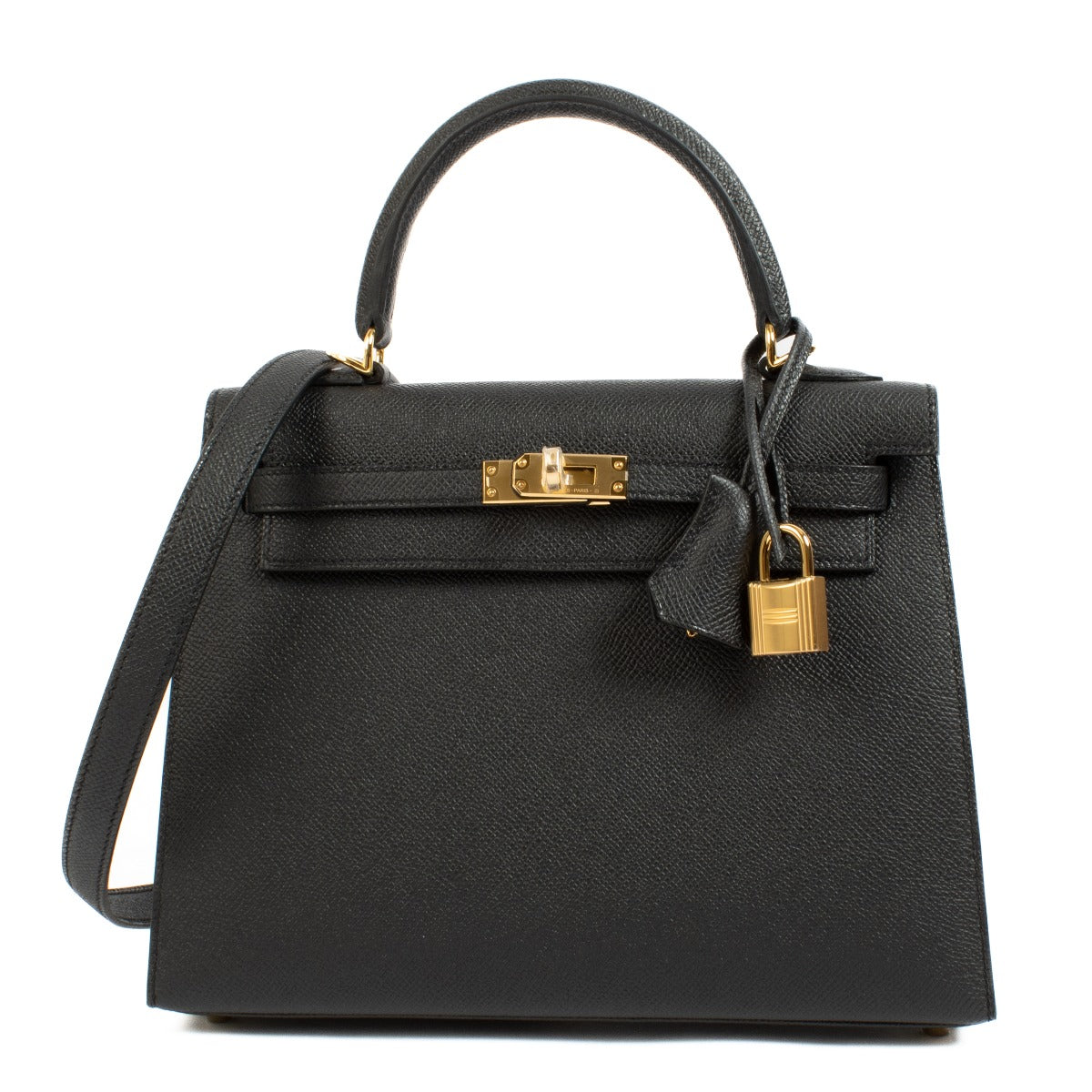 2024 Hermès Kelly 25 Black Epsom GHW