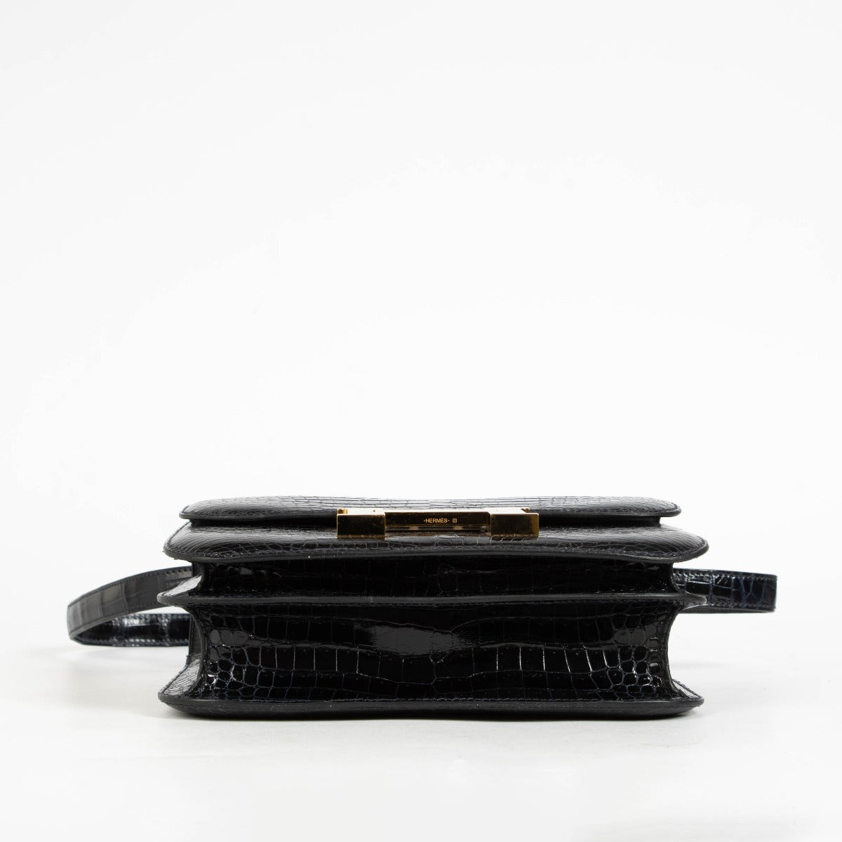 Hermès Constance 24 Bleu Indigo Crocodile Porosus GHW