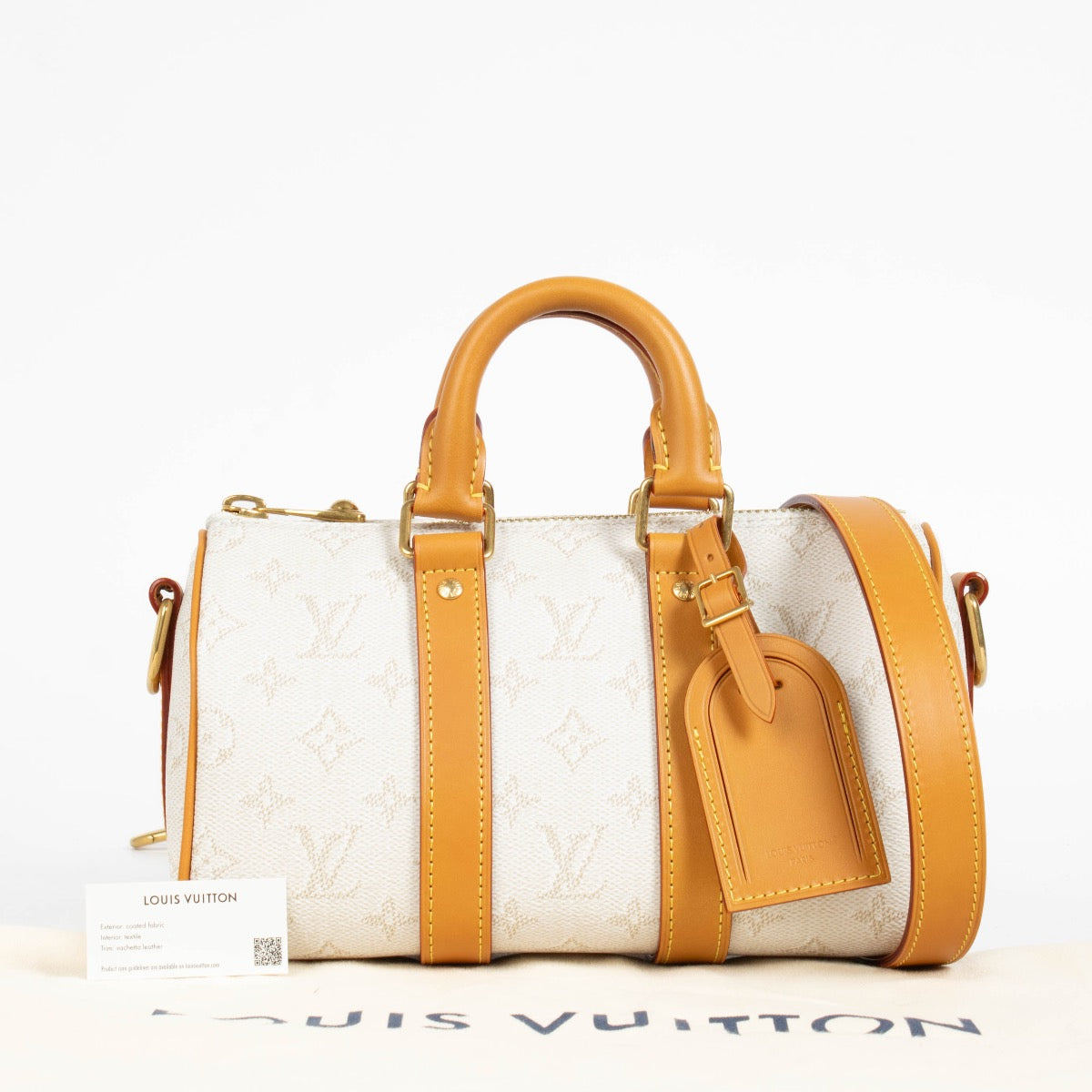 Authentic pre-loved Louis Vuitton Monogram Heritage Keepall Bandouliere 25 on Labellov.com