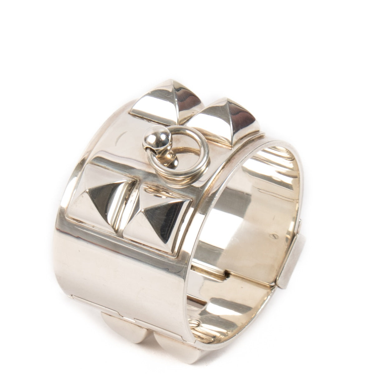 Hermès Sterling Silver Collier de Chien Bracelet