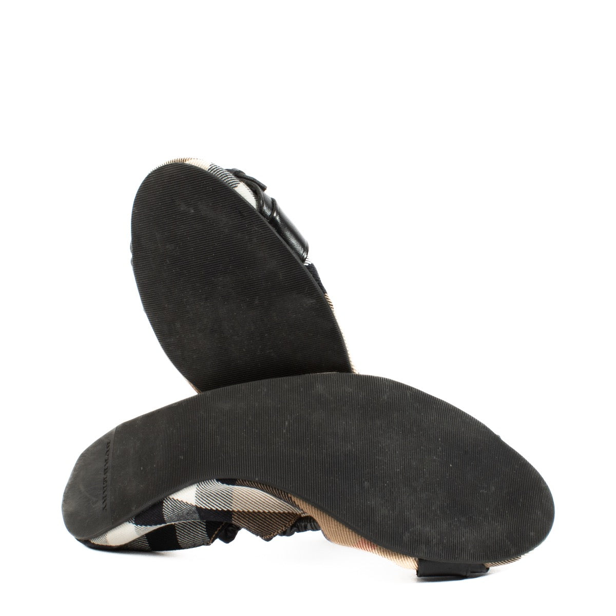 shop 100% authentic second hand Burberry Check Ballet Flats - Size 40 on Labellov.com