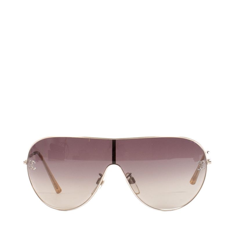 shop 100% authentic second hand Chanel Brown Aviator Sunglasses on Labellov.com