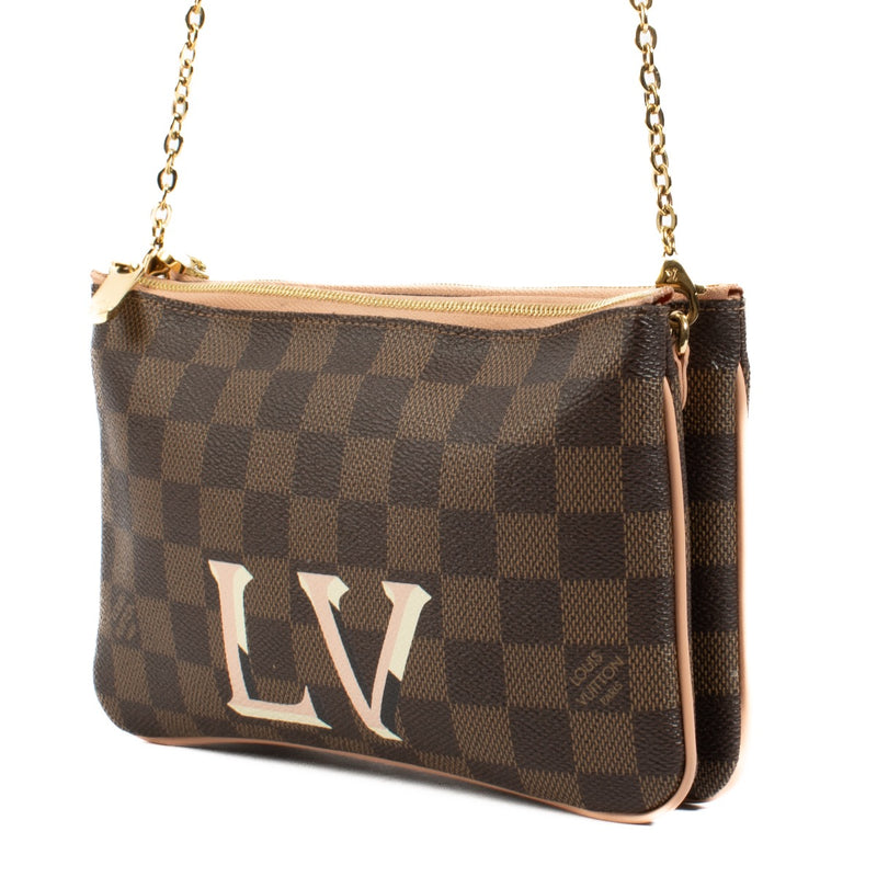 shop 100% authentic second hand Louis Vuitton Damier Ebene Zip LV Pochette on Labellov.com