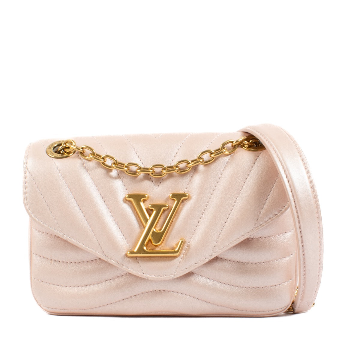 shop 100% authentic second hand Louis Vuitton Metallic Pink New Wave Crossbody Bag on Labellov.com