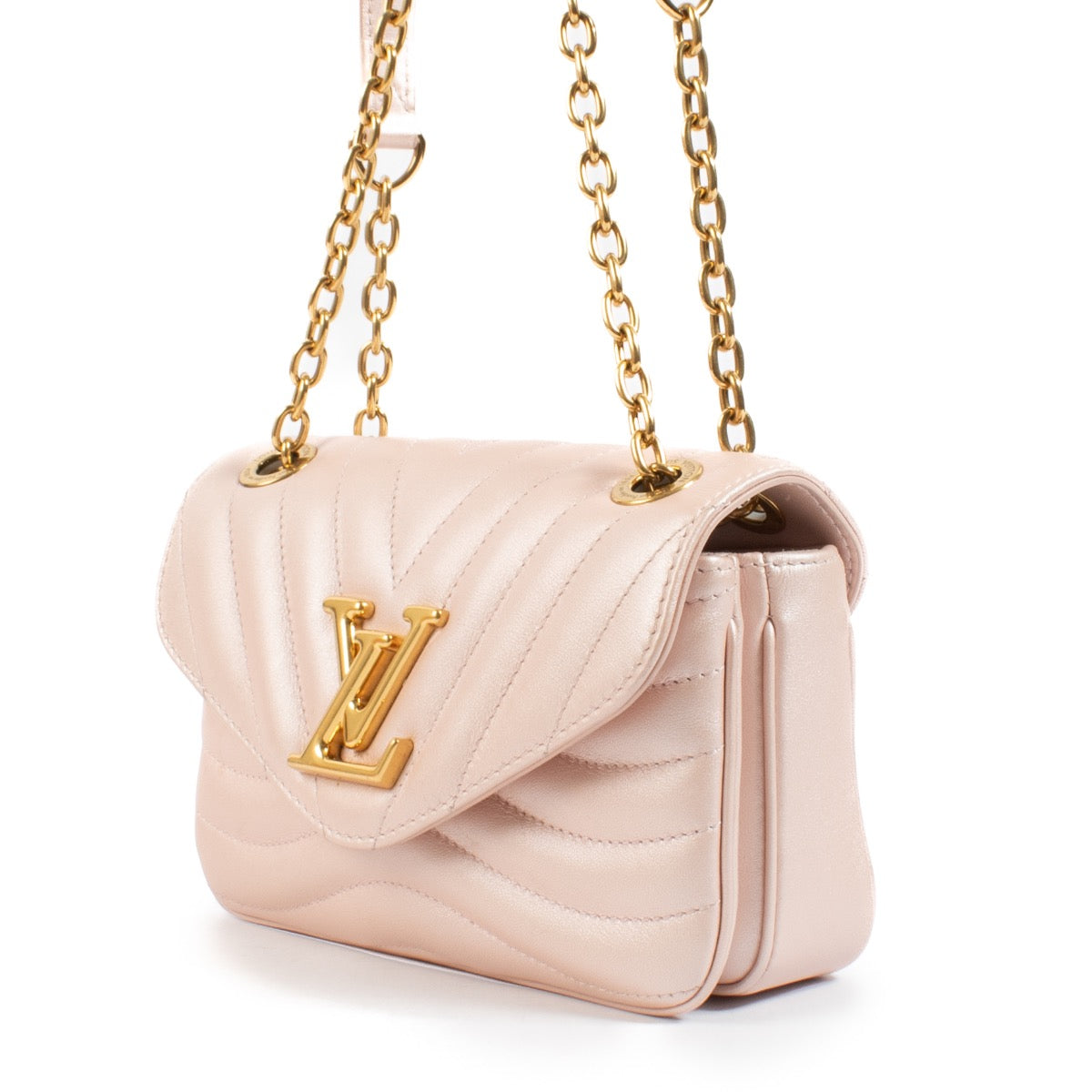 shop 100% authentic second hand Louis Vuitton Metallic Pink New Wave Crossbody Bag on Labellov.com
