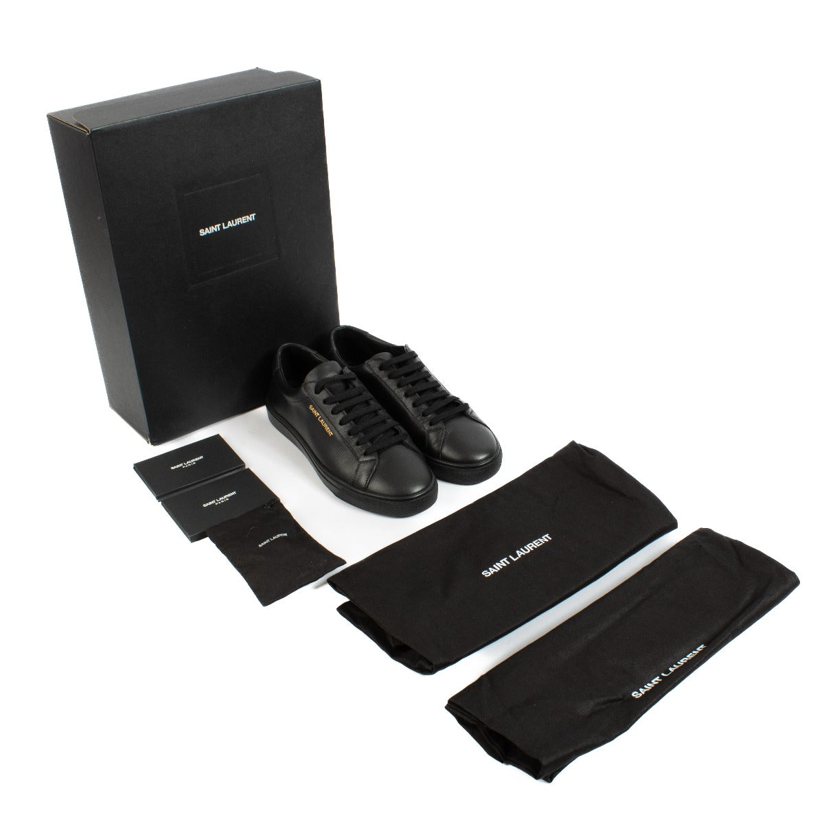 Shop 100% authentic secondhand Saint Laurent Black Andy Low-Top Sneakers - Size 36 on Labellov.com