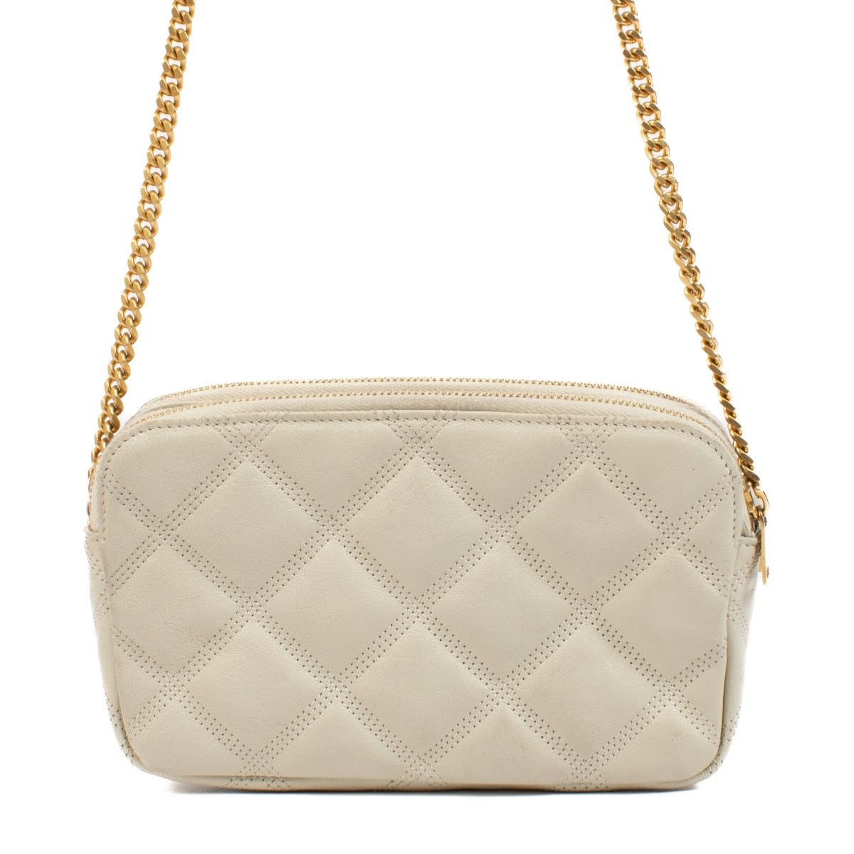 authentic pre loved Saint Laurent White Becky Crossbody Bag on Labellov.com