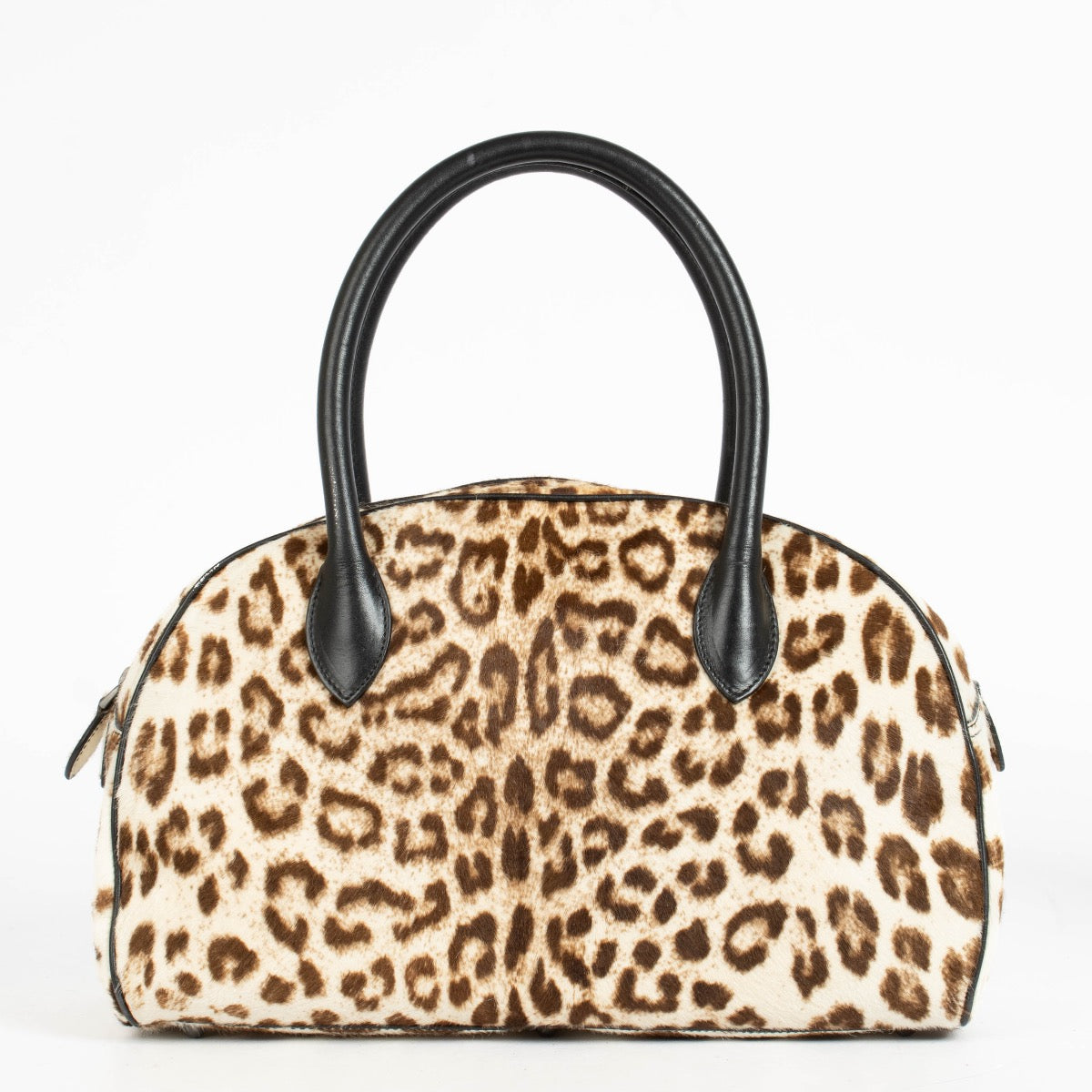 Authentic pre-loved Alaïa Leopard Print Calf Hair Satchel Bag on Labellov.com