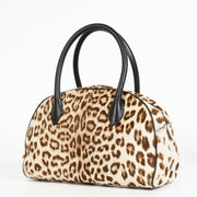Authentic pre-loved Alaïa Leopard Print Calf Hair Satchel Bag on Labellov.com