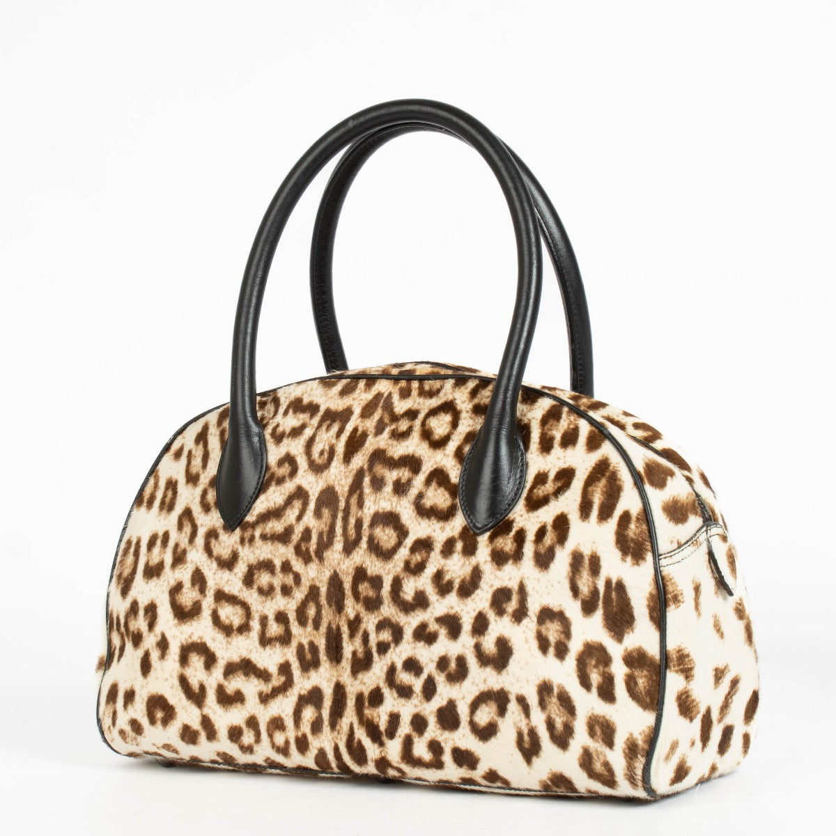 Authentic pre-loved Alaïa Leopard Print Calf Hair Satchel Bag on Labellov.com