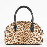 Authentic pre-loved Alaïa Leopard Print Calf Hair Satchel Bag on Labellov.com