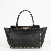 Authentic pre-loved Valentino Garavani Black Rockstud Shoulder Bag on Labellov.com