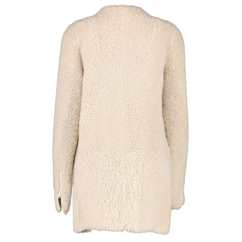 Beige Shearling Coat