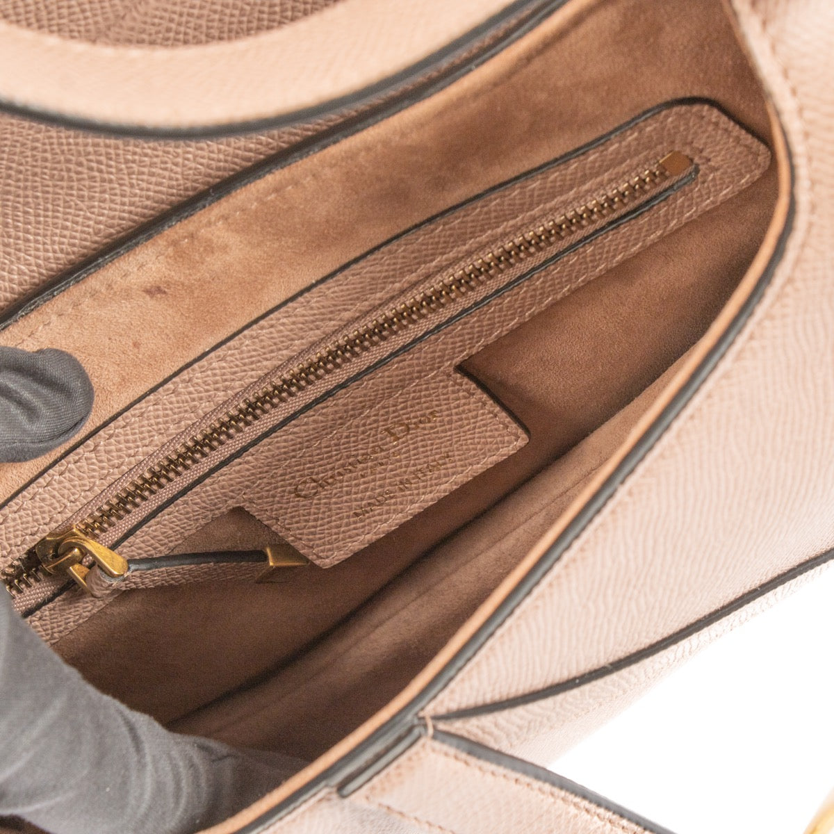 shop 100% authentic second hand Christian Dior Blush Saddle Bag With Strap on Labellov.com