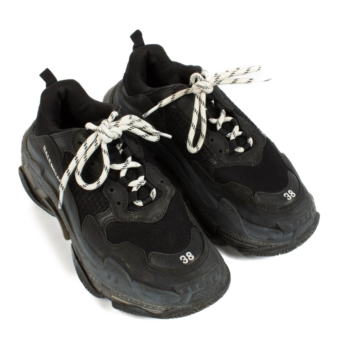 Shop 100% authentic second hand Balenciaga Black Triple S Sneakers on labellov.com