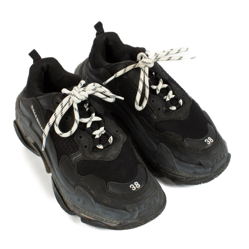 Shop 100% authentic second hand Balenciaga Black Triple S Sneakers on labellov.com