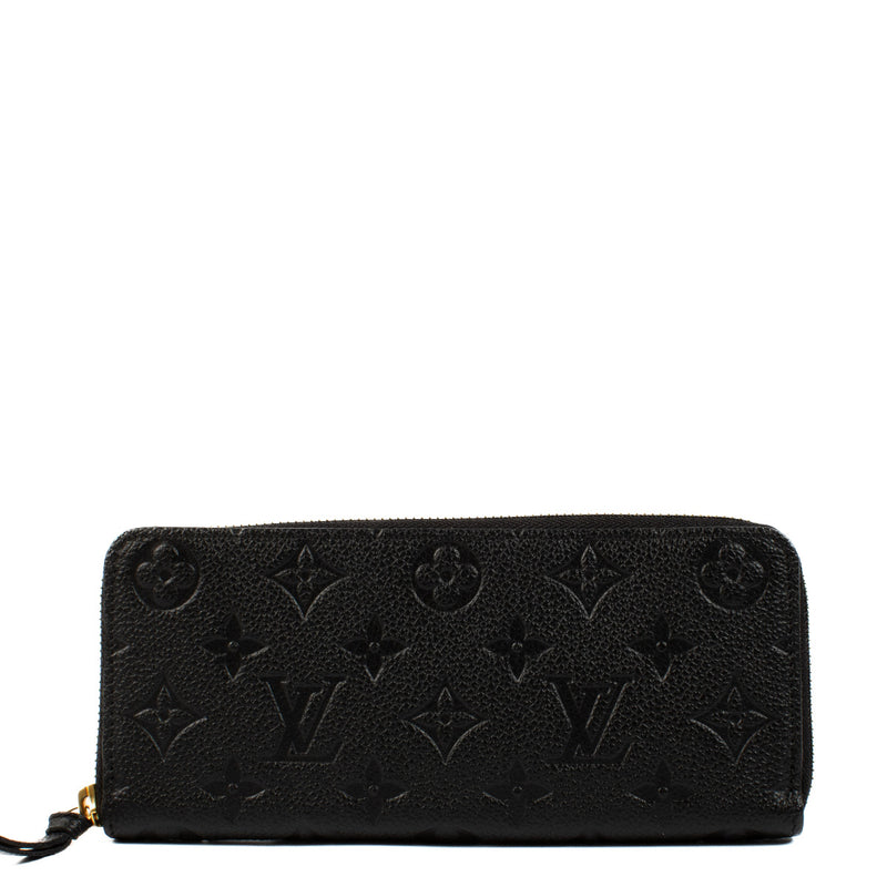 Louis Vuitton Black Monorgam Empreinte Clemence Wallet