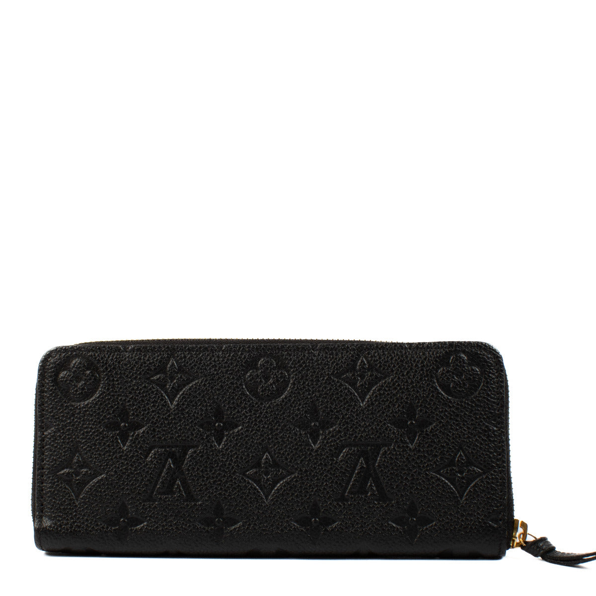 Louis Vuitton Zwart Monogram Empreinte Clemence Portemonnee