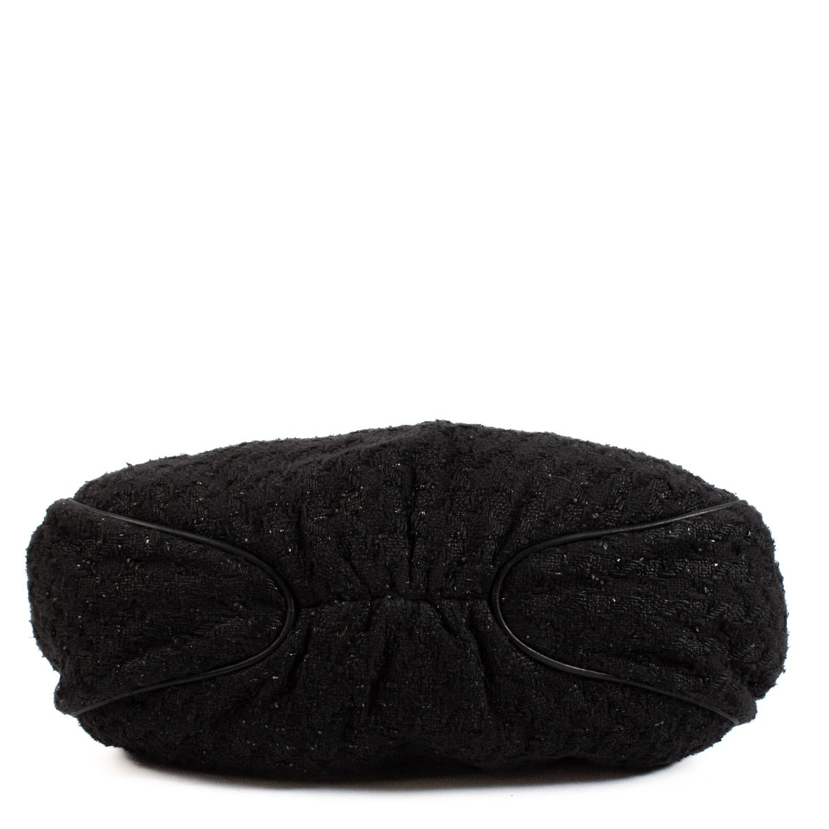 buy 100% authentic pre loved Chanel Black Tweed Boucle Knitting Bag on Labellov.com