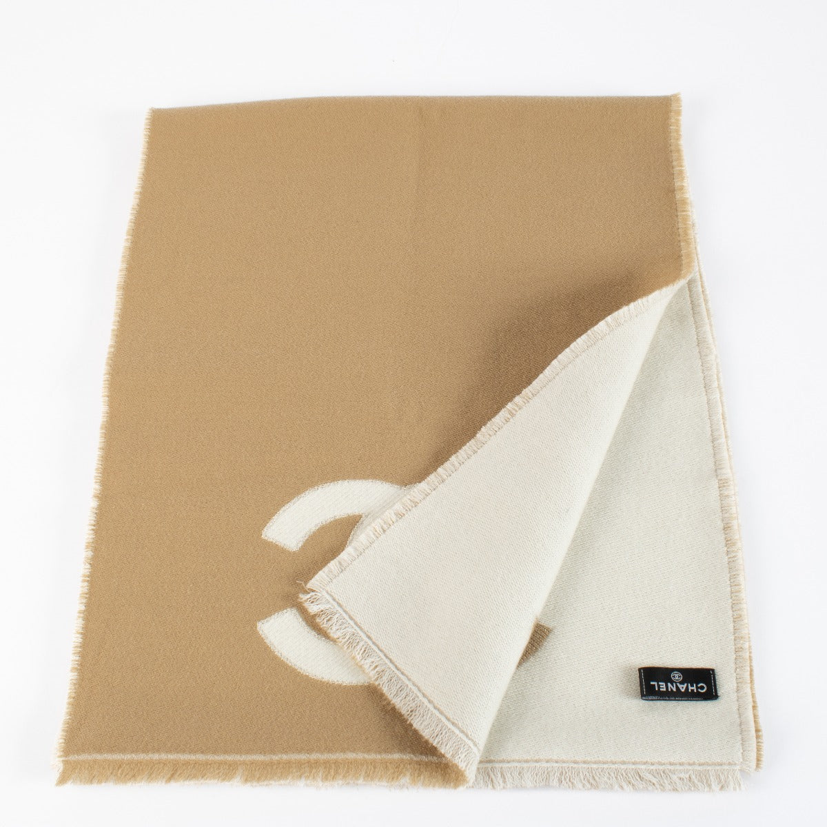 Chanel Camel CC Scarf