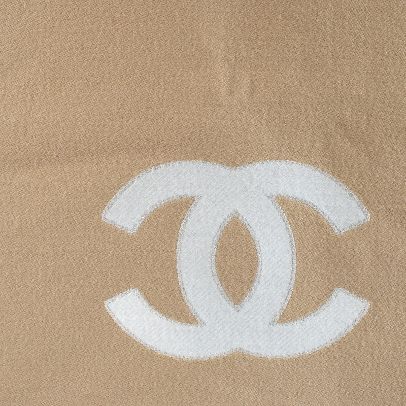 Chanel Camel CC Scarf