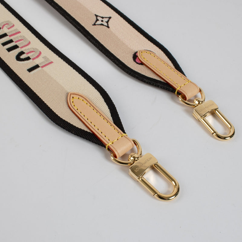 Louis Vuitton Black Speedy 20 Bandouliere Strap