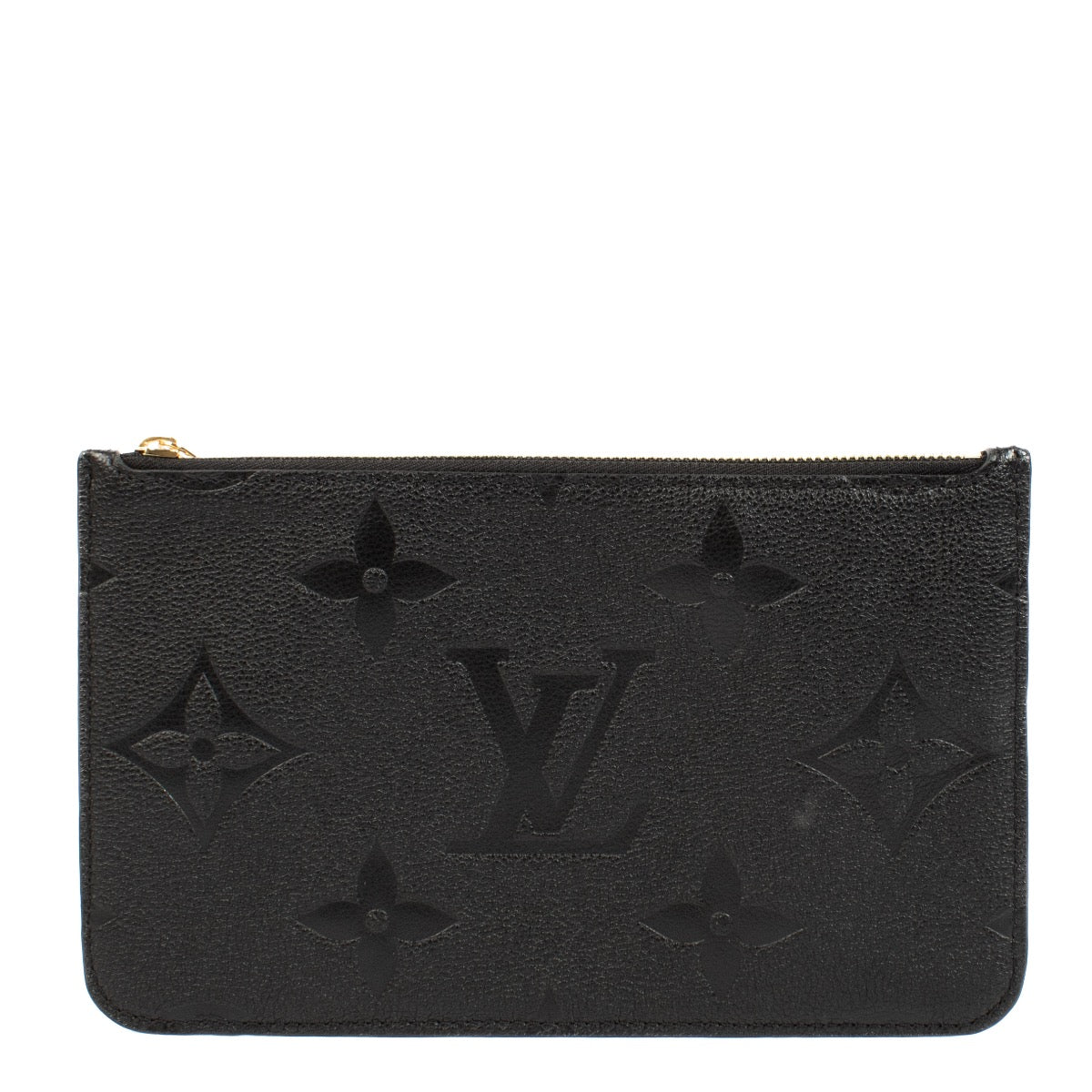 shop 100% authentic second hand Louis Vuitton Black Monogram Empreinte Neverfull Pouch on Labellov.com