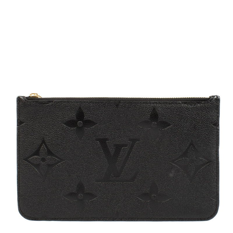 shop 100% authentic second hand Louis Vuitton Black Monogram Empreinte Neverfull Pouch on Labellov.com