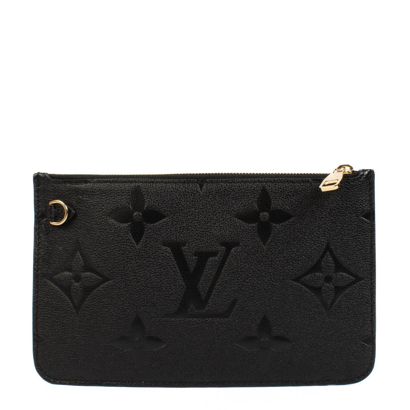 shop 100% authentic second hand Louis Vuitton Black Monogram Empreinte Neverfull Pouch on Labellov.com