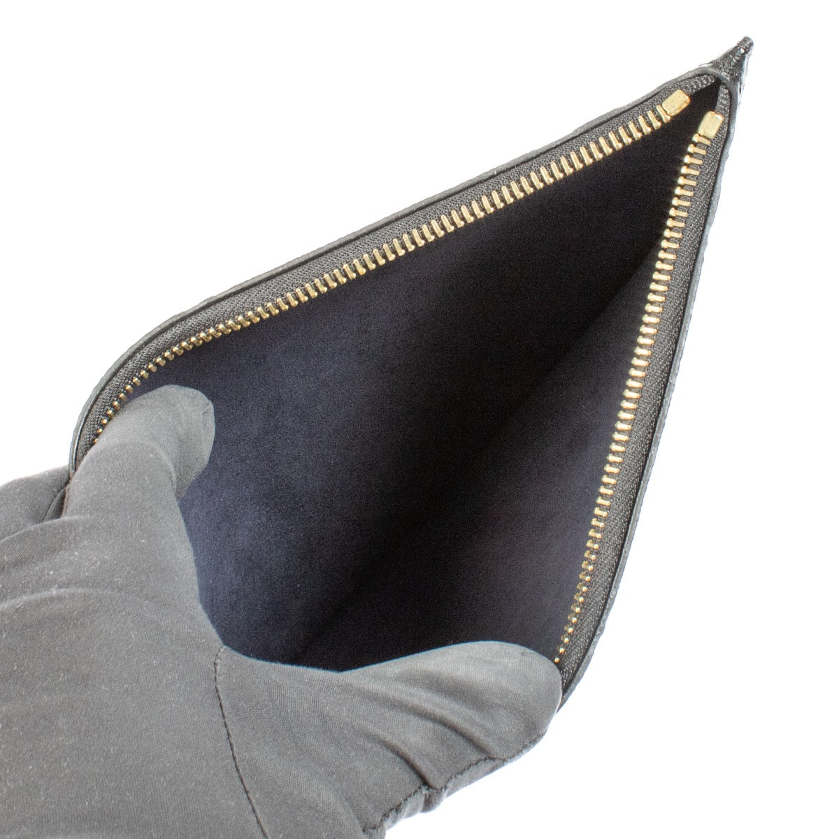 shop 100% authentic second hand Louis Vuitton Black Monogram Empreinte Neverfull Pouch on Labellov.com