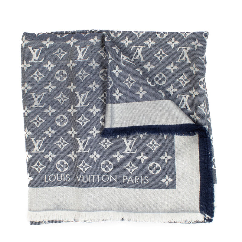 Louis Vuitton Denim Monogram Classic Shawl