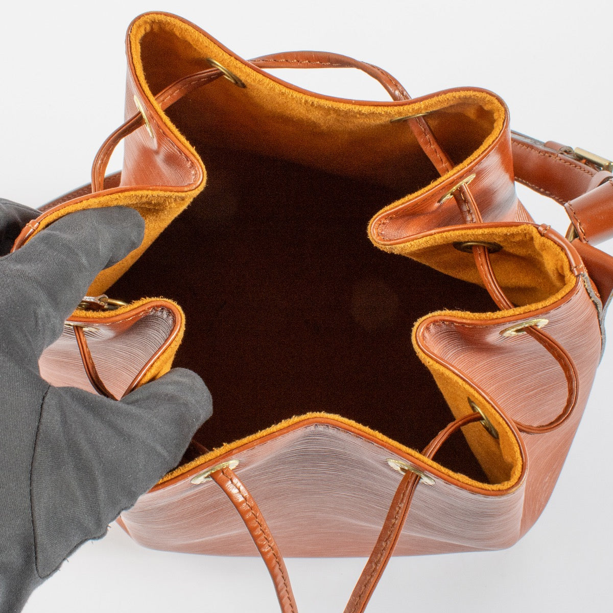 Shop 100% authentic second hand Louis Vuitton Cipango Gold Epi Noé Bag on Labellov.com