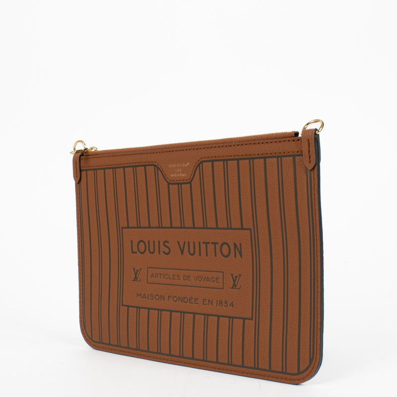 Shop the authentic Louis Vuitton Cognac Neverfull Inside Out Clutch at Labellov.com.